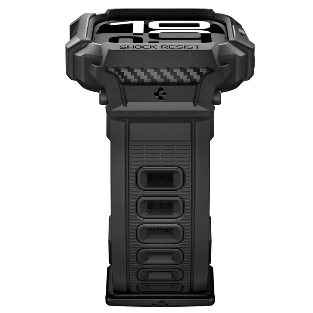 Spigen - Rugged Armor Pro V2 - Apple Watch 10 42mm / Watch 11 42mm - Matte Black - Image 7