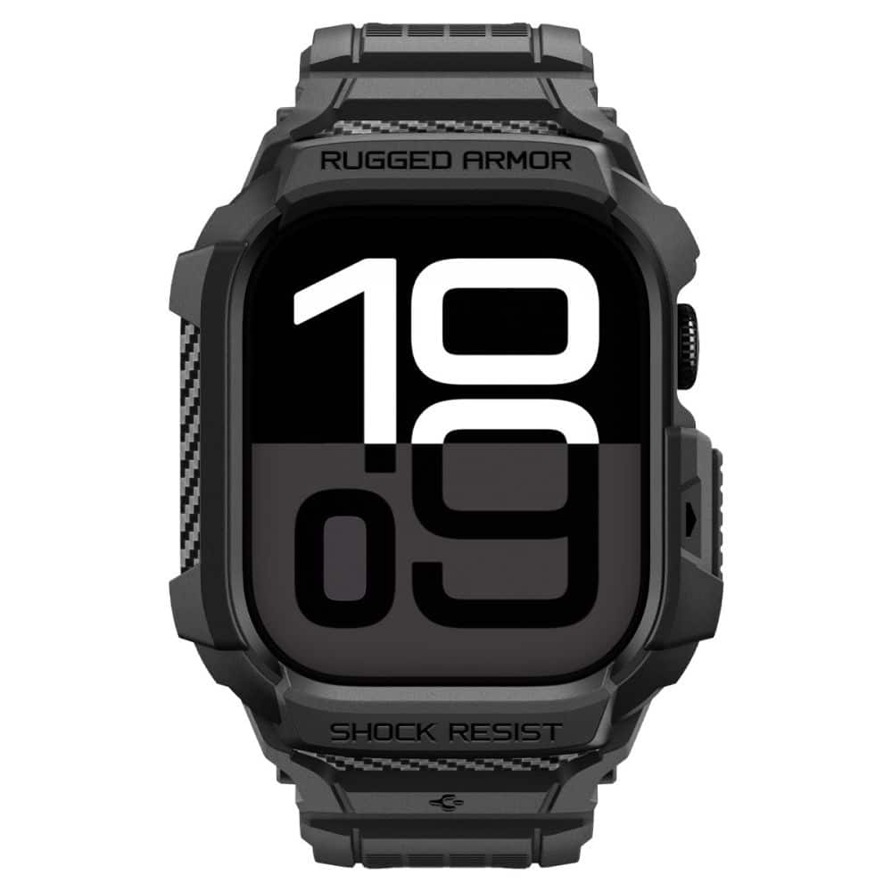 Spigen - Rugged Armor Pro V2 - Apple Watch 10 42mm / Watch 11 42mm - Matte Black - Image 3