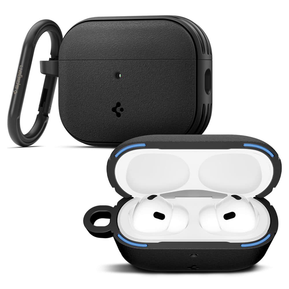 Spigen - Protection Case Vault - για Apple Airpods Pro 3, Air Space Technology, Aluminum Holder - Matte Black - Image 4