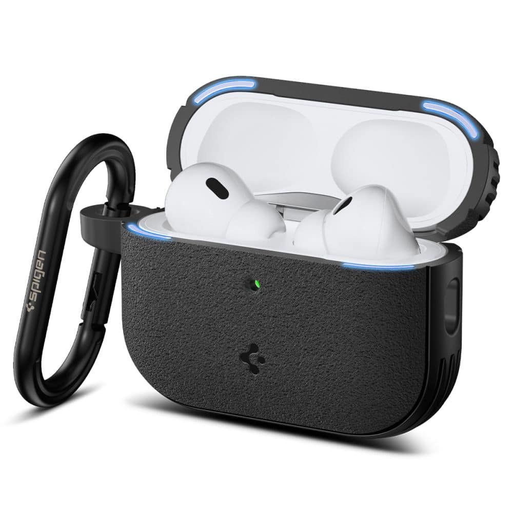 Spigen - Protection Case Vault - για Apple Airpods Pro 3, Air Space Technology, Aluminum Holder - Matte Black - Image 5