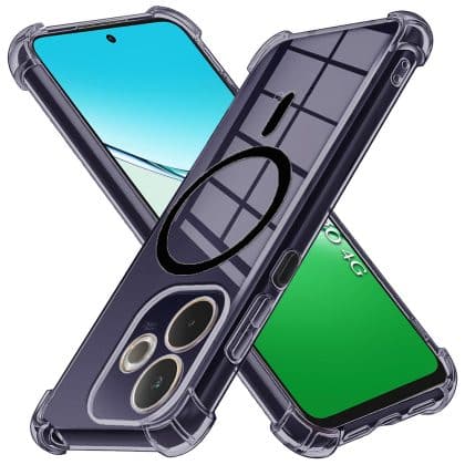 Techsuit Shockproof Clear Silicone MagSafe - θήκη για Oppo A5 Pro 4G - Μαύρο