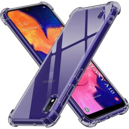 Techsuit Shockproof Clear Silicone - θήκη για Samsung Galaxy A10 - Μαύρο