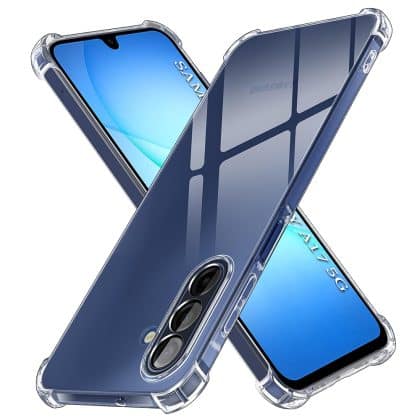 Διάφανη θήκη σιλικόνης Techsuit Shockproof Clear για Samsung Galaxy A17 5G, πίσω όψη