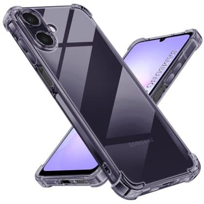 Techsuit Ανθεκτική Διαφανής Σιλικόνη - θήκη για Samsung Galaxy A07 4G - Μαύρο