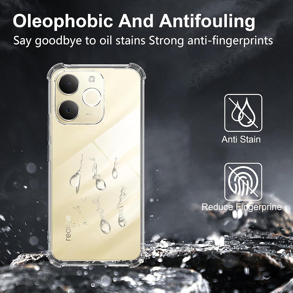 Techsuit Shockproof Clear Silicone - θήκη για Realme Note 70T - Διάφανο - Image 3