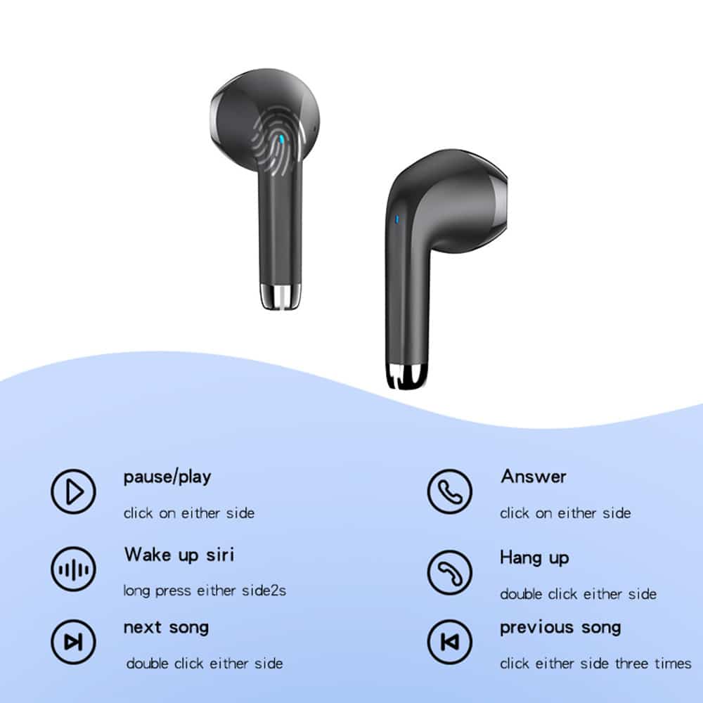 Yesido - Ασύρματα Ακουστικά (tws21) - Με Bluetooth V5.3, Ημιστεγανό Σχέδιο, Ελεγχο Αφής, Ακύρωση Θορύβου, 320mah - Μαύρα - Image 4
