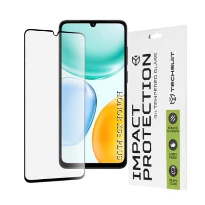 Techsuit - Γυαλί Full Cover / Full Glue 111d - Honor X5c Plus - Μαύρο