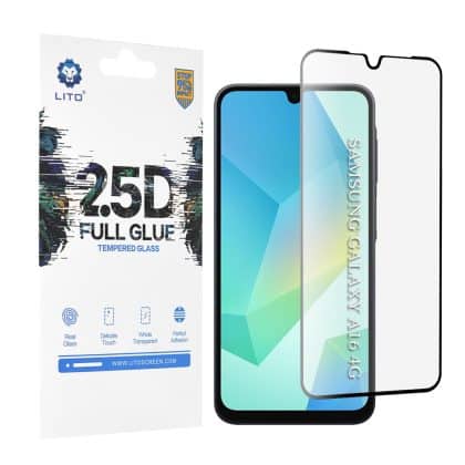 Lito - 2.5D FullGlue Γυαλί - Samsung Galaxy A16 - Μαύρο