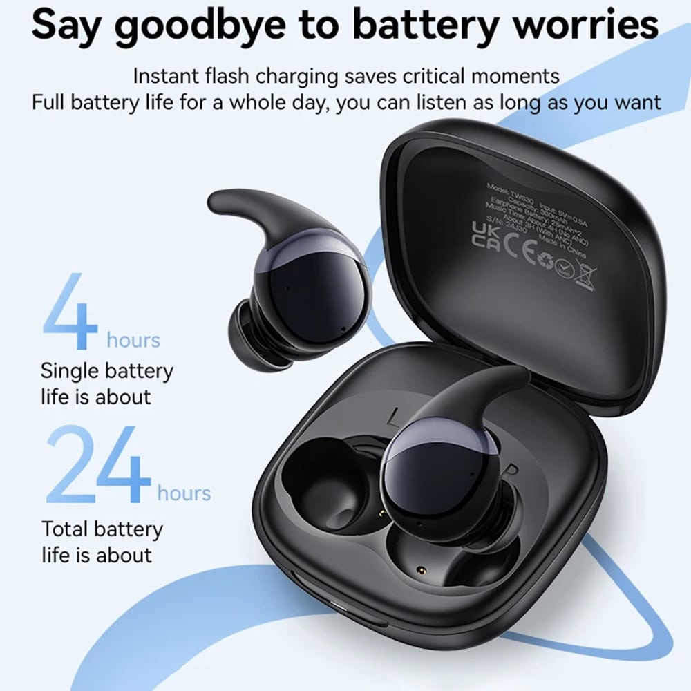Yesido - Ασύρματα Ακουστικά (tws30) - Με Anc, Tws, Μικρόφωνο, Bluetooth 5.3, Εντός Του Αυτιού Σχέδιο, 300mah - Μαύρα - Image 6