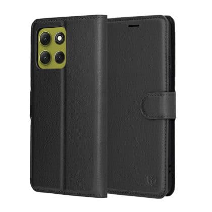 Techsuit Leather Folio - θήκη για Motorola Moto G86 - Μαύρο