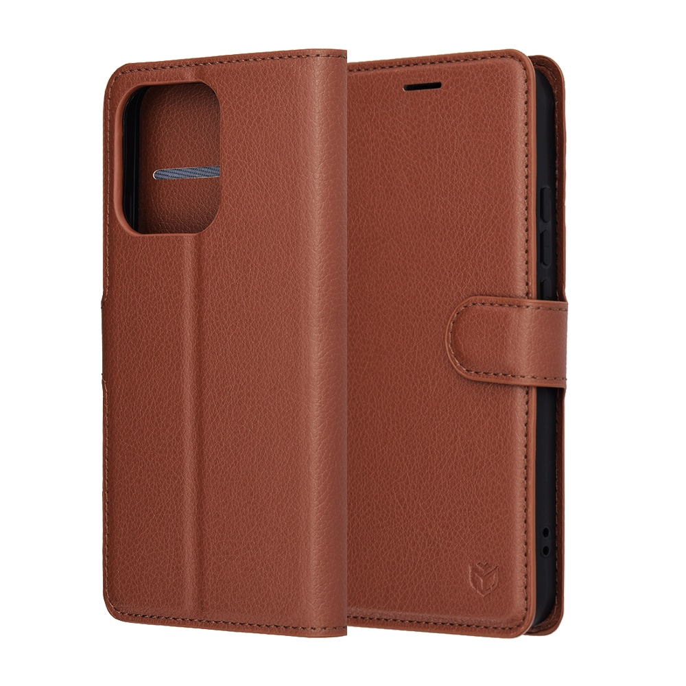 Techsuit Leather Folio - θήκη για Oppo Reno14 - Καφέ - Image 6