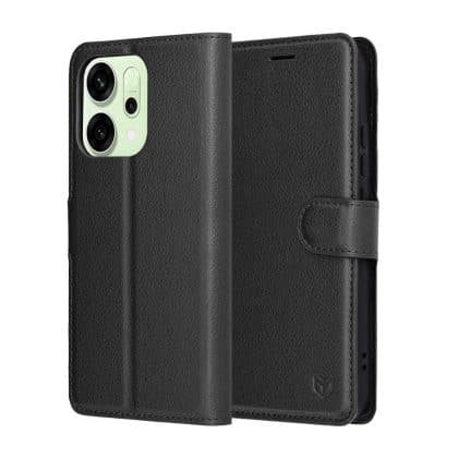Techsuit Leather Folio - θήκη για Oppo Reno14 - Μαύρο