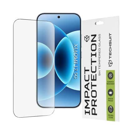 Techsuit - Γυαλί Full Cover / Full Glue 111d - Xiaomi 17 - Μαύρο