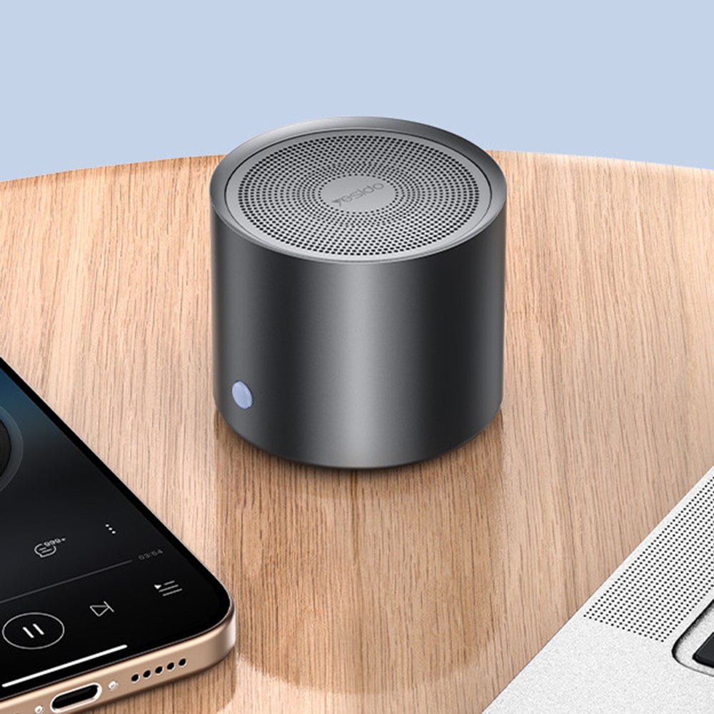 Yesido - Ασύρματο Ηχείο (ysw30) - Bluetooth 5.0, Διαφράγμα Μπάσου, Υπερ Μικρό Μέγεθος, Ipx5 Αδιάβροχο, Type-C, 700mah - Μαύρο - Image 2