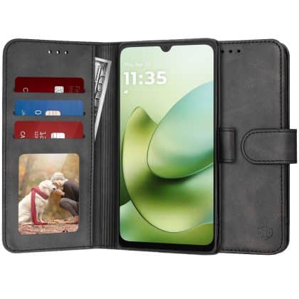 Techsuit Diary Book - θήκη για Motorola Moto G06 - Μαύρο