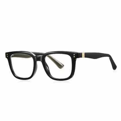 Techsuit - Anti-Blue Light Glasses Reflex Pc (2225) - For Men, Square, Tr90&metal Frame, Ac Lens - Black