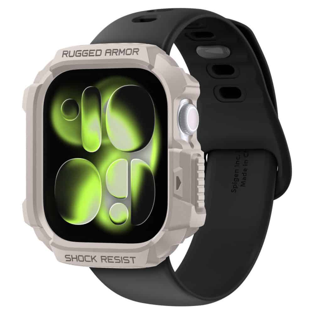 Spigen - Rugged Armor V2 - Apple Watch 10 42mm / Watch 11 42mm - Dune Beige - Image 2