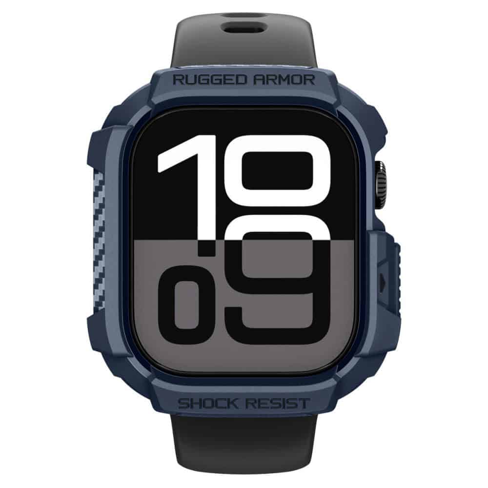 Spigen - Rugged Armor V2 - Apple Watch 10 42mm / Watch 11 42mm - Navy Blue - Image 3