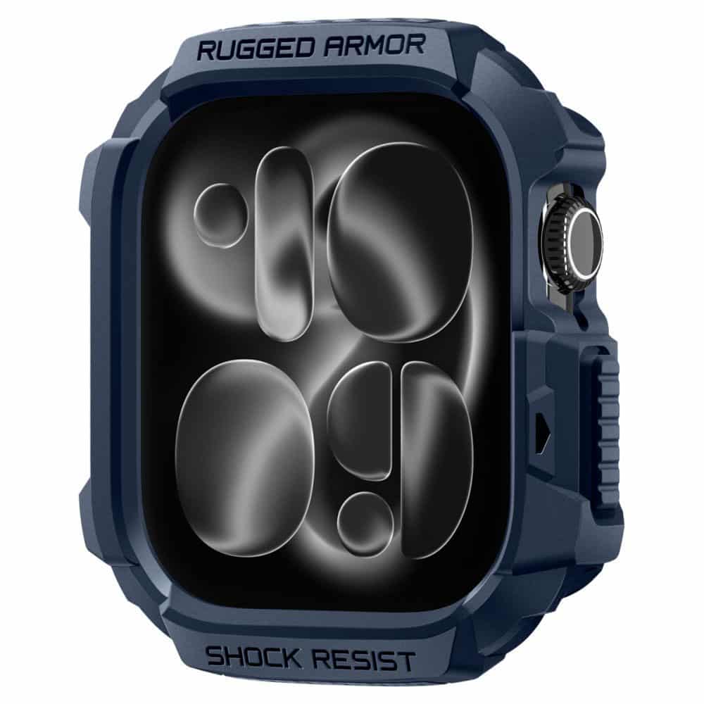 Spigen - Rugged Armor V2 - Apple Watch 10 42mm / Watch 11 42mm - Navy Blue - Image 4