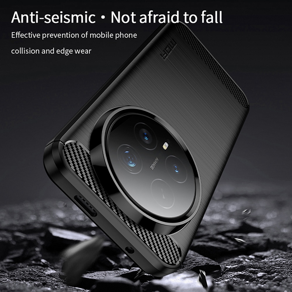 Techsuit Carbon Silicone - θήκη για Honor Magic8 Pro - Μαύρο - Image 3