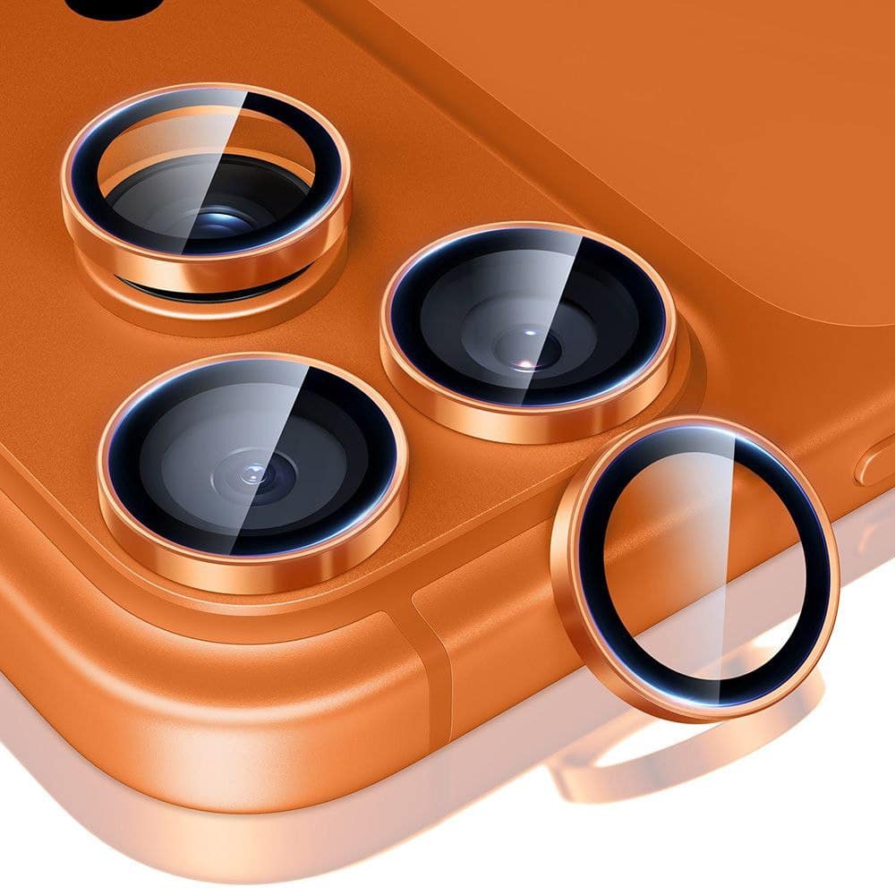 ESR - Armorite Camera Lens Protectors - iPhone 14 Pro/pro Max/15 Pro/pro Max/16 Pro/pro Max/17 Pro/pro Max - Orange - Image 2