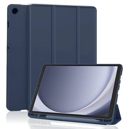 Techsuit - Flex Trifold (with Pencil Holder) - Samsung Galaxy Tab A11 / A9 - Dark Blue