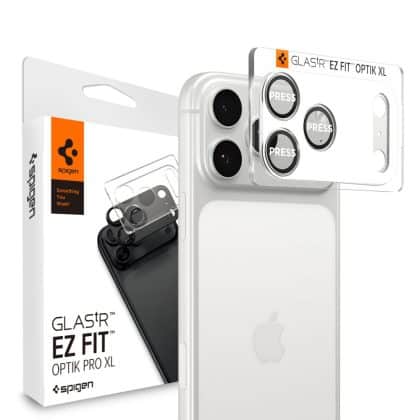 Spigen - Optik.tr Ez Fit Pro Xl Camera Glass - iPhone 17 Pro - Silver