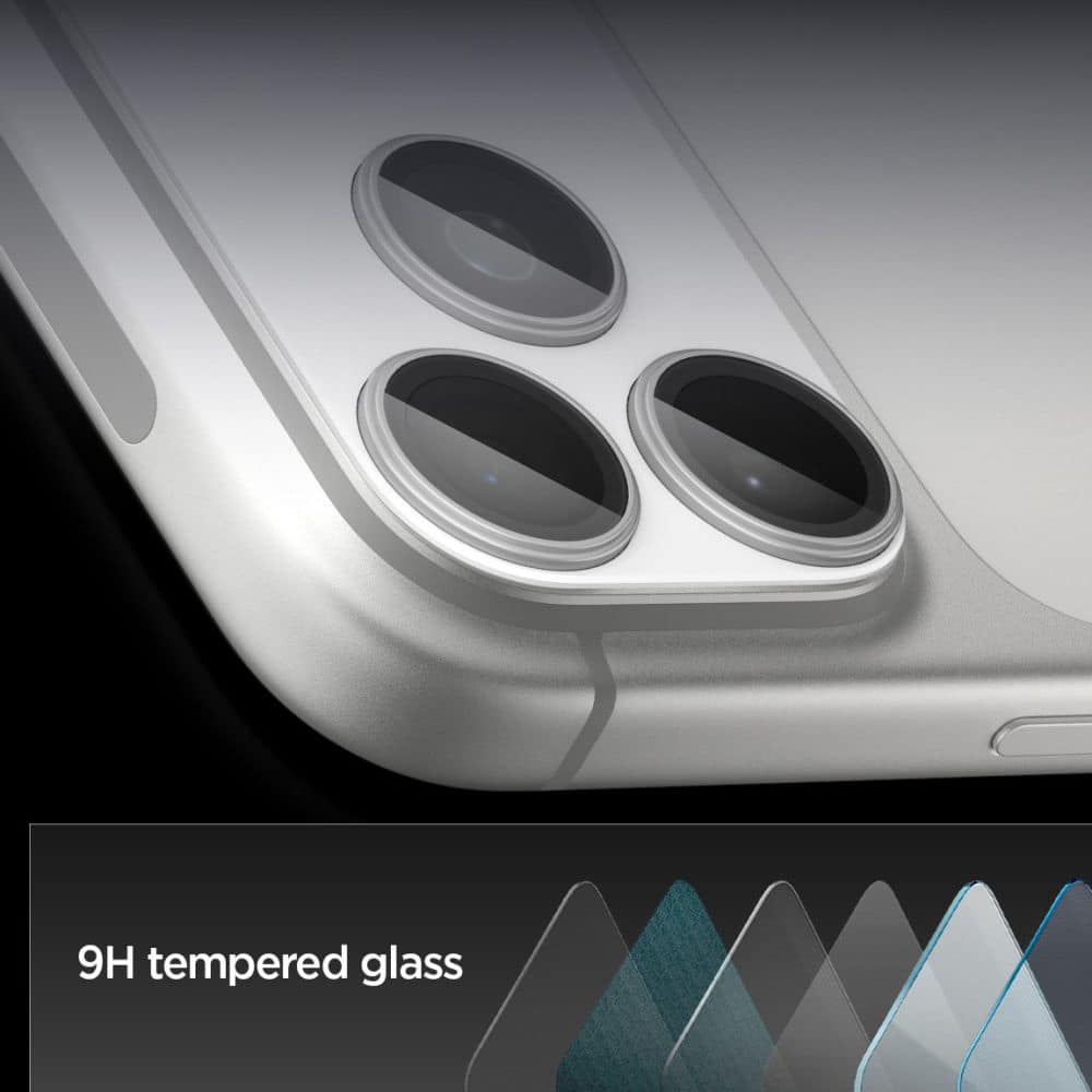 Spigen - Optik.tr Ez Fit Pro Xl Camera Glass - iPhone 17 Pro Max - Silver - Image 6