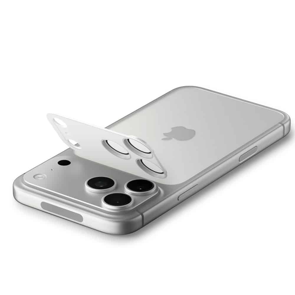 Spigen - Optik.tr Ez Fit Pro Xl Camera Glass - iPhone 17 Pro Max - Silver - Image 4