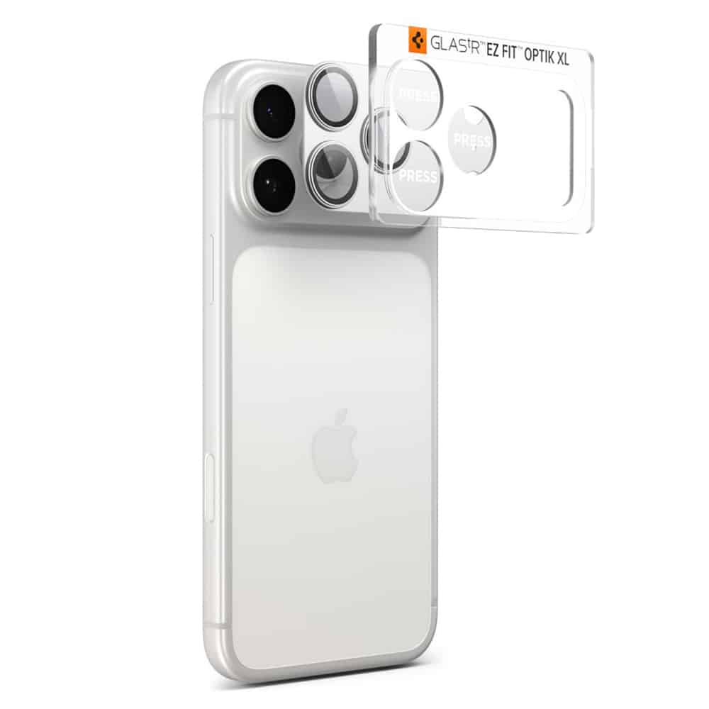 Spigen - Optik.tr Ez Fit Pro Xl Camera Glass - iPhone 17 Pro Max - Silver - Image 2