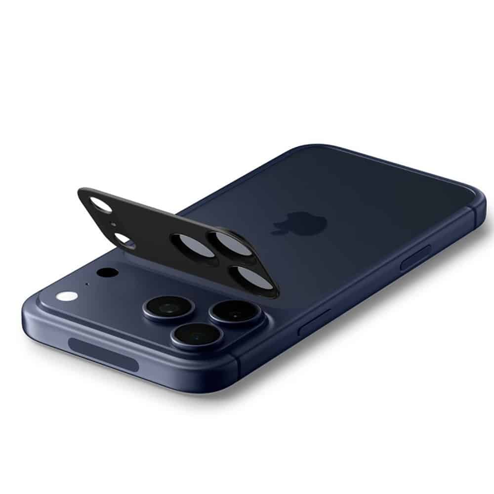 Spigen - Optik.tr Ez Fit Pro Xl Camera Glass - iPhone 17 Pro - Black - Image 5