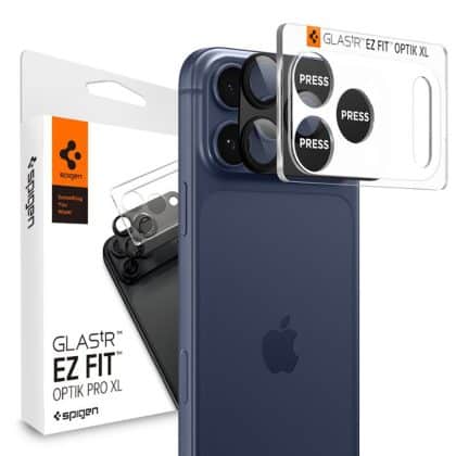 Spigen - Optik.tr Ez Fit Pro Xl Camera Glass - iPhone 17 Pro - Black