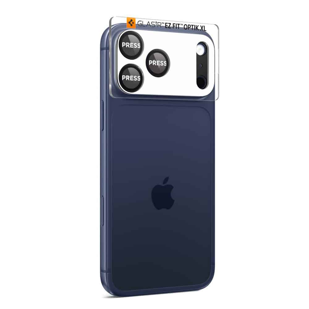 Spigen - Optik.tr Ez Fit Pro Xl Camera Glass - iPhone 17 Pro - Black - Image 4