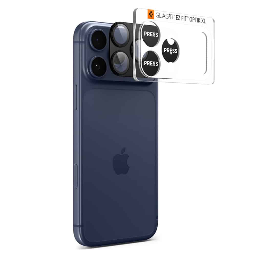 Spigen - Optik.tr Ez Fit Pro Xl Camera Glass - iPhone 17 Pro - Black - Image 3
