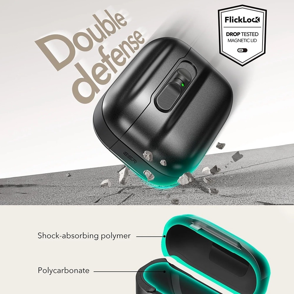 ESR - Pulse Magnetic Flicklock - Apple Airpods Pro 3 - Black - Image 4