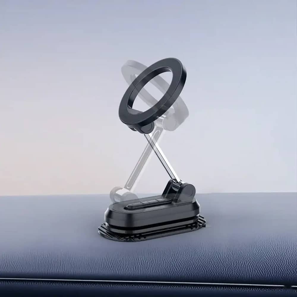 Mcdodo - Magnetic Car Holder (cm-6240) - For Dashboard, 3m Adhesive, Foldable Design - Black - Image 4