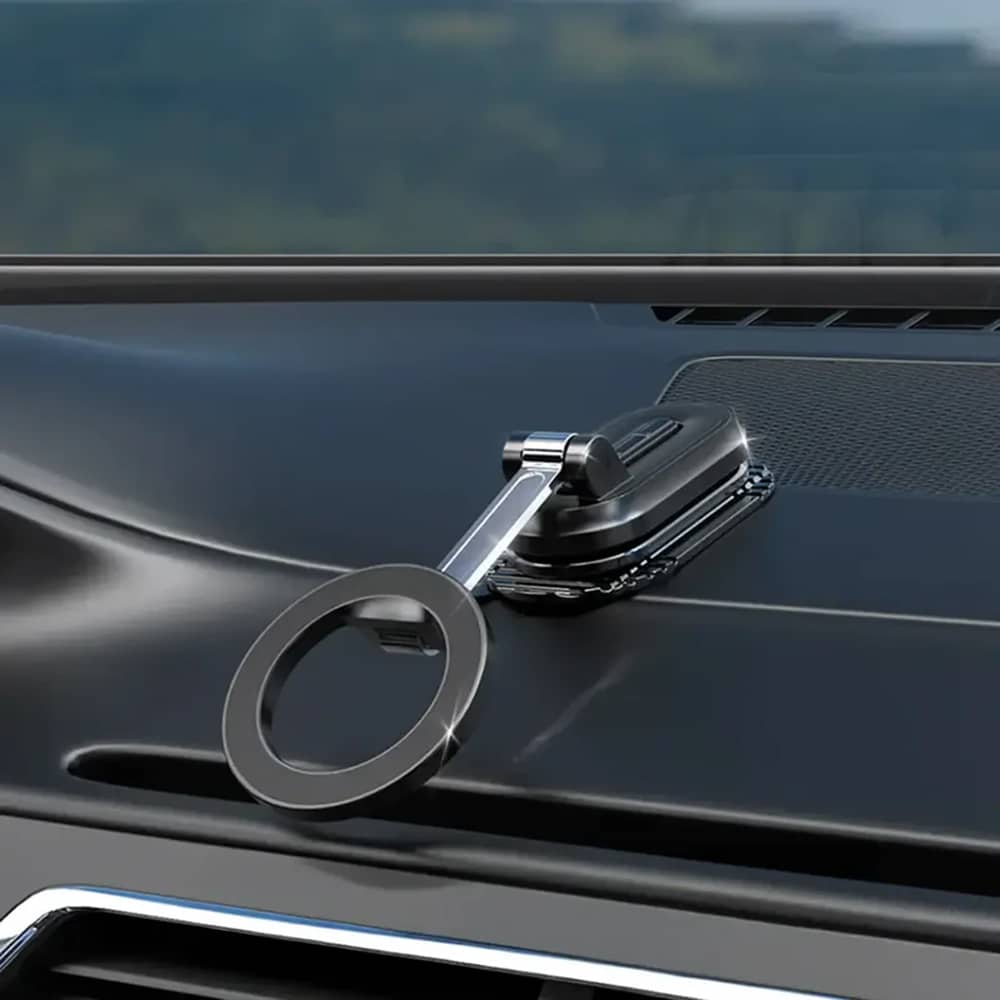 Mcdodo - Magnetic Car Holder (cm-6240) - For Dashboard, 3m Adhesive, Foldable Design - Black - Image 2