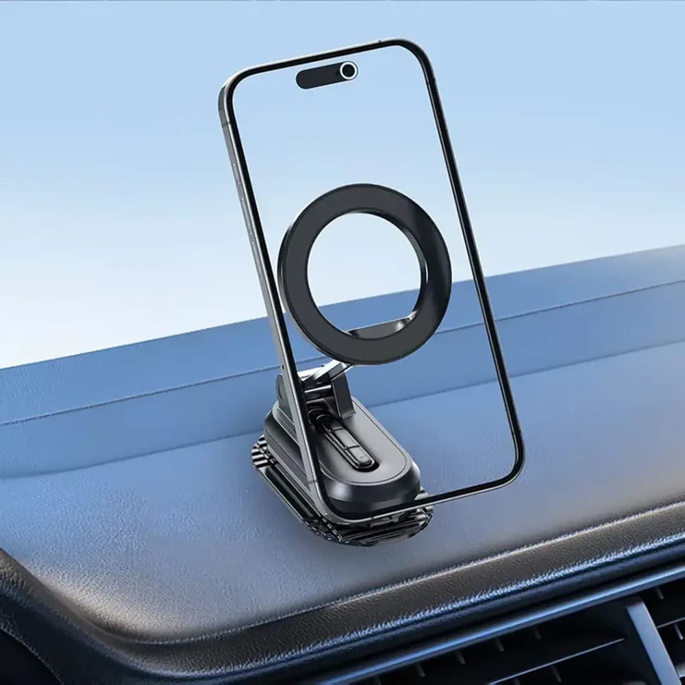 Mcdodo - Magnetic Car Holder (cm-6240) - For Dashboard, 3m Adhesive, Foldable Design - Black - Image 3