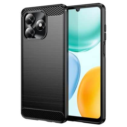 Techsuit Carbon Silicone - θήκη για Honor X5c Plus - Μαύρο
