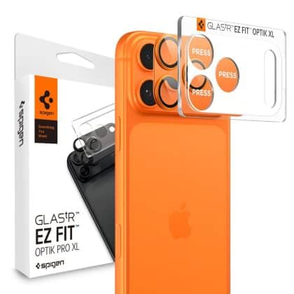 Spigen - Optik.tr Ez Fit Pro Camera Glass (2 Pack) - iPhone 17 Pro Max - Orange