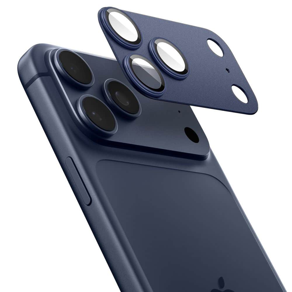 Spigen - Optik.tr Ez Fit Pro Camera Glass (2 Pack) - iPhone 17 Pro - Blue - Image 2