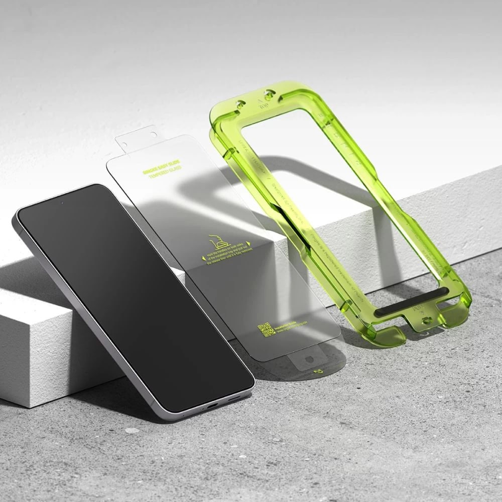Ringke - Easy Slide Tempered Glass (2 Pack) - Samsung Galaxy S25 Fe - Clear - Image 3
