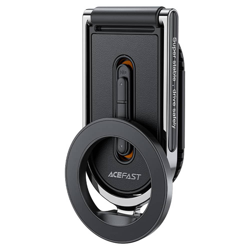 Acefast- Car Holder (d54) - Magnetic Grip, For Dashboard / Windshield, 360°, Dual-Axis, Detachable Base, Max. 6.9" - Black - Image 3