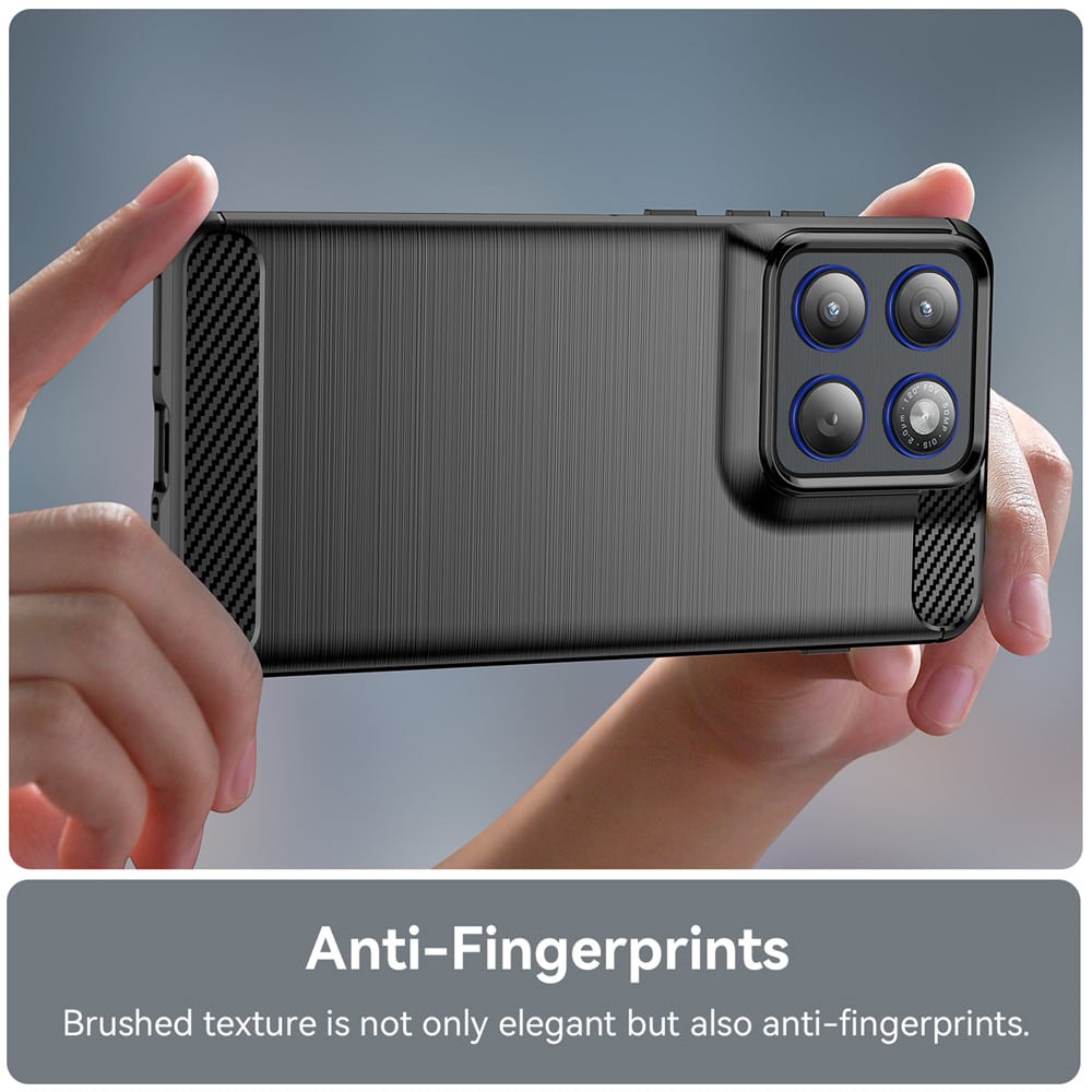 Techsuit Carbon Silicone - θήκη για Motorola Edge 70 - Μαύρο - Image 5