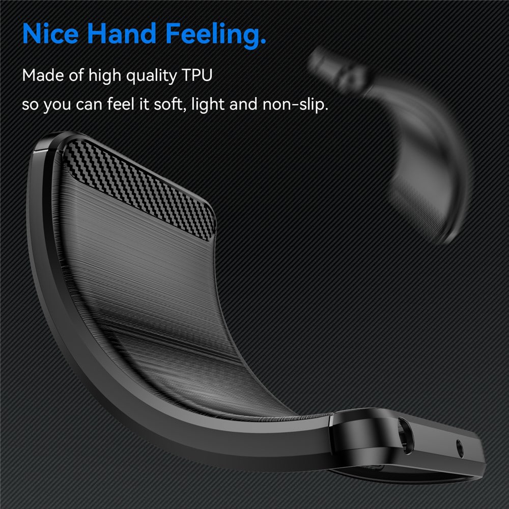 Techsuit Carbon Silicone - θήκη για Motorola Edge 70 - Μαύρο - Image 6