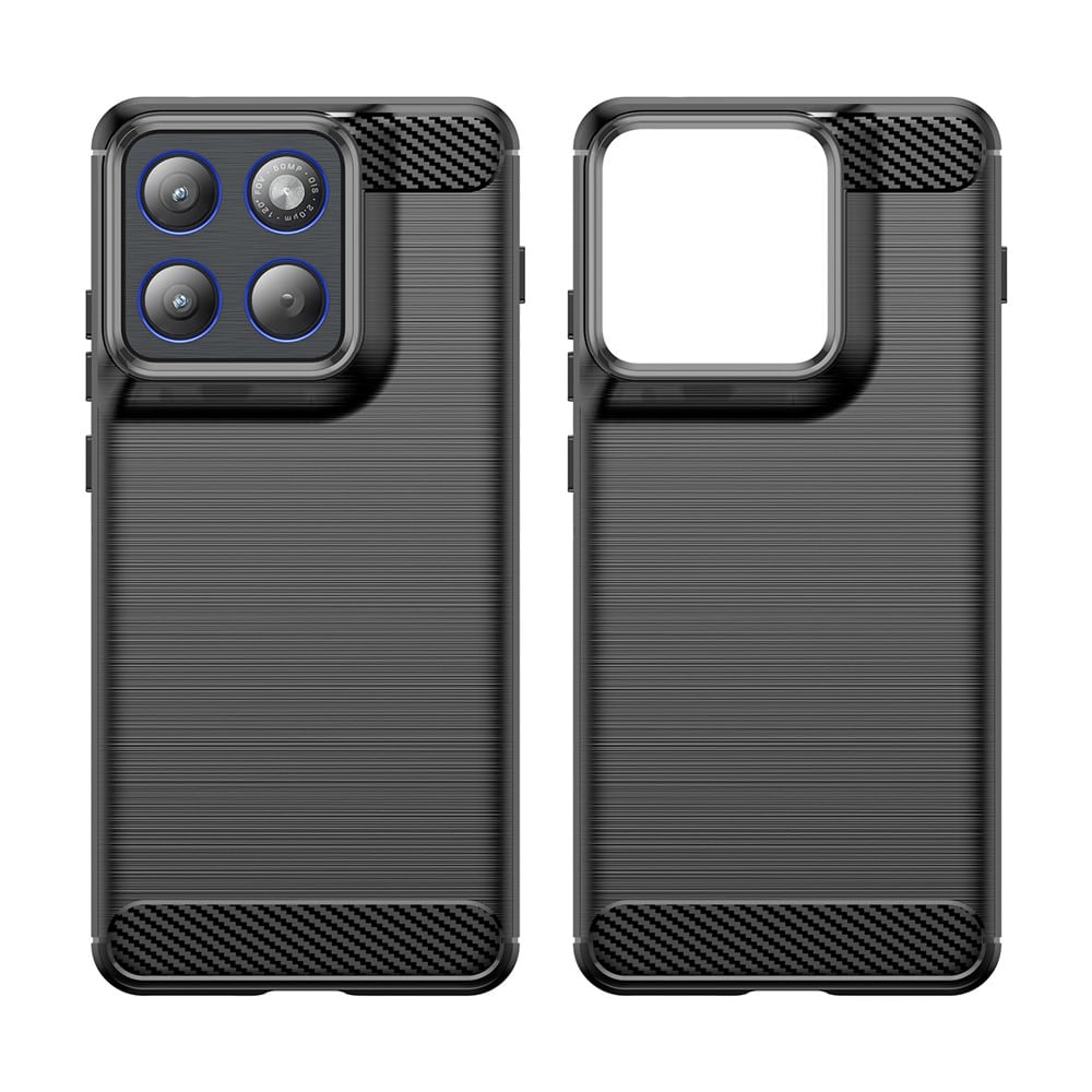 Techsuit Carbon Silicone - θήκη για Motorola Edge 70 - Μαύρο - Image 2