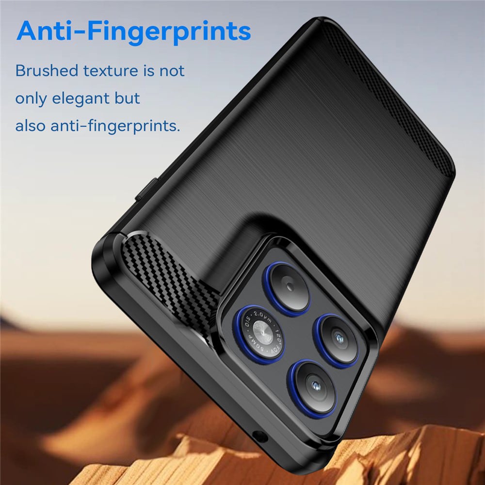 Techsuit Carbon Silicone - θήκη για Motorola Edge 70 - Μαύρο - Image 4