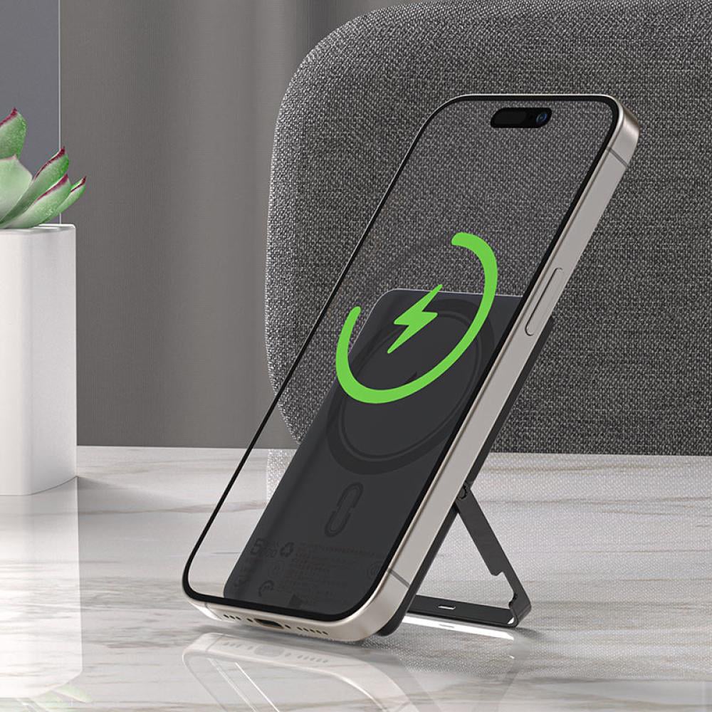 Acefast - Magnetic Wireless Power Bank (m16-5000) - With Foldable Stand, Usb-C Port, 5000mah, Pd18w, Led Indicator - Black - Image 5