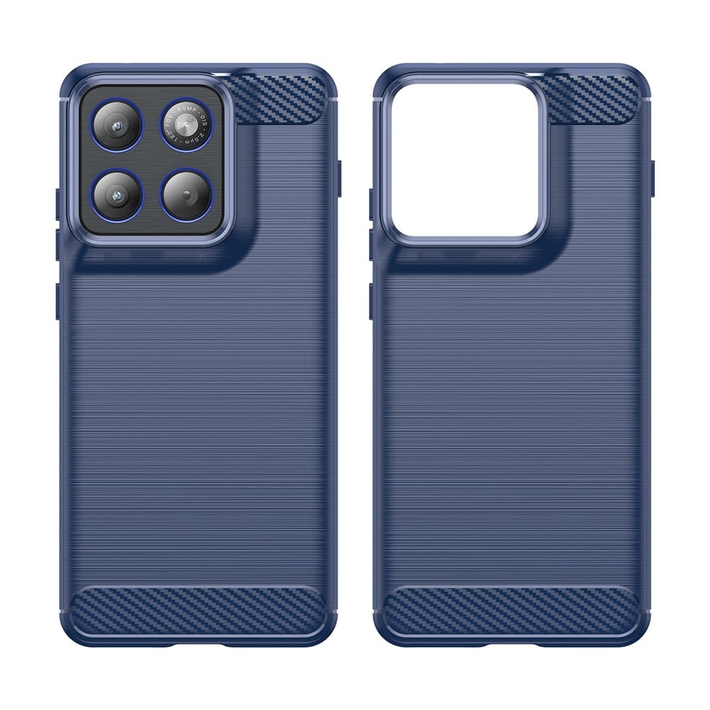 Techsuit Carbon Silicone - θήκη για Motorola Edge 70 - Μπλε - Image 2