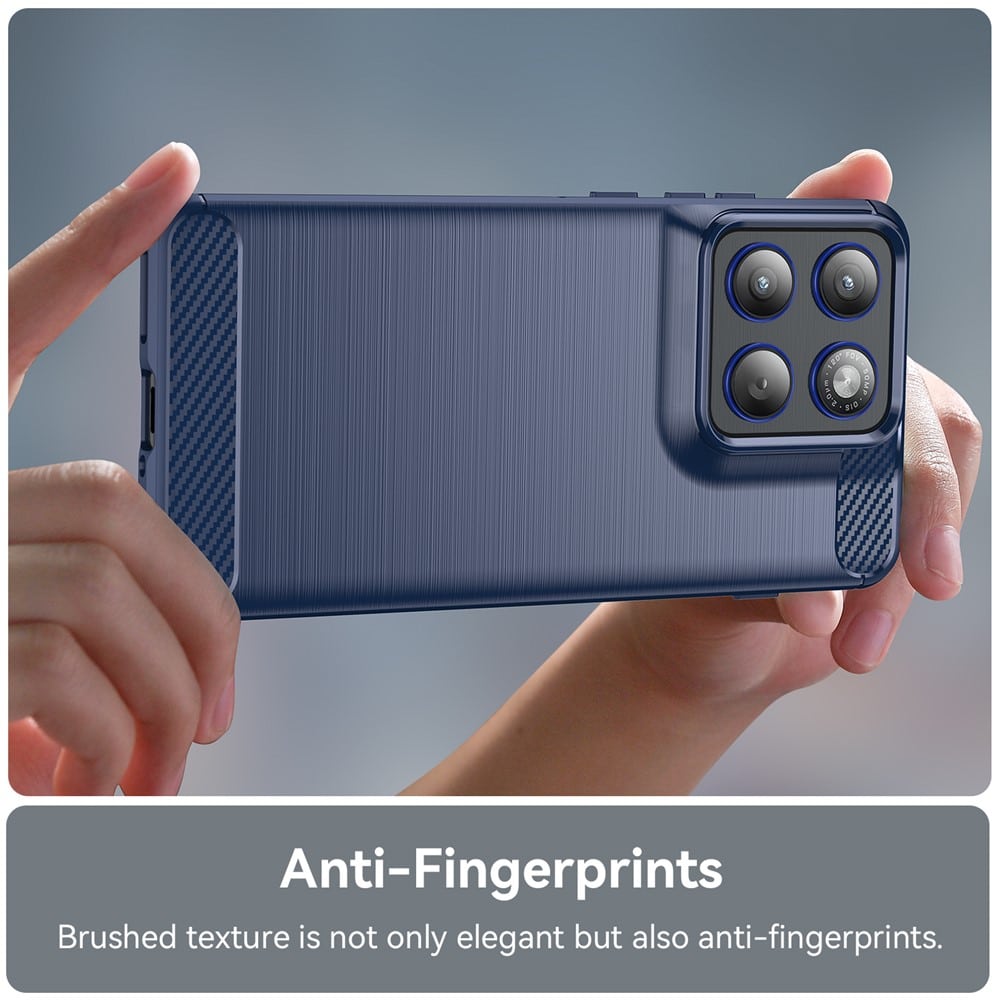 Techsuit Carbon Silicone - θήκη για Motorola Edge 70 - Μπλε - Image 4